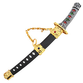 Mini Samurai 2 Schwerter Set mit Schwertständer Bild 3