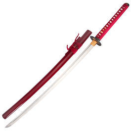 Samuraischwert Red Warrior Katana rot inkl. Aufbewahrungsbox, Schwertpflegeset Bild 1 xxx: