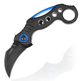 Haller Karambit Einhandmesser Tame Blue Circle