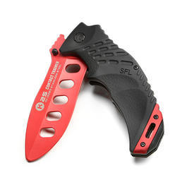 K25 Trainingsmesser Einhandmesser schwarz / rot Bild 3