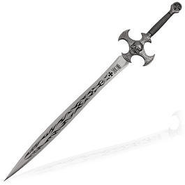 Fantasy Schwert Totenkopf mit Wandhalterung