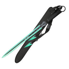 Heros Edge Ninja Schwert Set inkl. 2 Wurfmesser schwarz / grün Bild 2