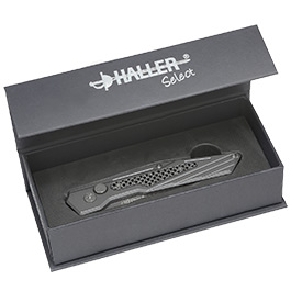 Haller Select Springmesser Silfri titanbeschichtet mit Gürtelclip u. Geschenkbox Bild 4