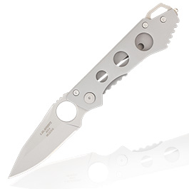 Herbertz Einhandmesser silver inkl. Grtelclip