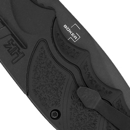 Heckler & Koch Einhandmesser SFP Tactical Folder All Black Sägezahnung inkl. Gürtelclip und Nylonetui Bild 6