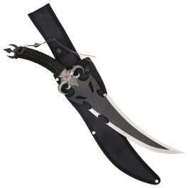 Teufelsmesser II mit Totenkopfanhänger inkl. Nylonscheide Bild 1 xxx: