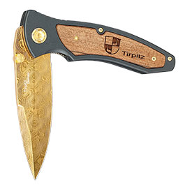 Kleinbild 2 B�ker Tirpitz Damast Gold Sammlermesser