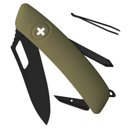 Swiza Schweizer Einhandmesser SH02 All Black Olive