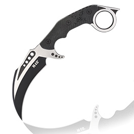 United Cutlery Karambit M48 Liberator Falcon inkl. Grtelscheide silber/schwarz