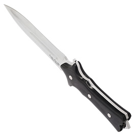 United Cutlery Stiefelmesser Gil Hibben Legacy Boot Knife inkl. Lederscheide silber/schwarz Bild 4