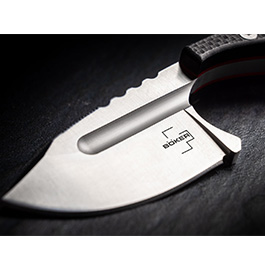 Böker Plus Neck Knife Sigyn G10 silber/schwarz inkl. Kydex Scheide Bild 3