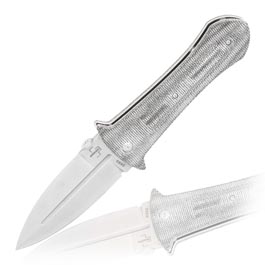 Bker Plus Einhandmesser Pocket Smatchet Micarta grau inkl. Messertasche