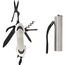 Taschenmesser Premium  mit vielen Funktionen -7 tlg. inkl. LED Lampe