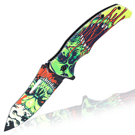 Haller Einhandmesser Nightmare Collection three 3D-Motiv inkl. Grtelclip