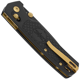 Amare Knives Einhandmesser FieldBro VG10 Stahl schwarz/gold inkl. Gürtelclip Bild 5