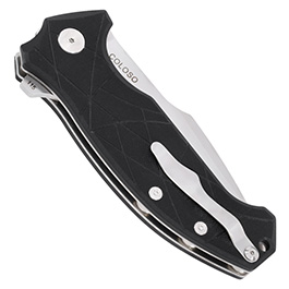 Amare Knives Einhandmesser Coloso D2 Stahl schwarz inkl. Gürtelclip Bild 5