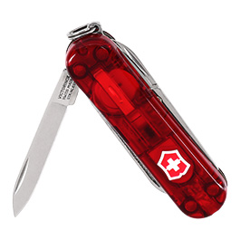 Victorinox Taschenmesser Signature Lite rot transparent inkl. Kugelschreiber, LED Lampe Bild 3