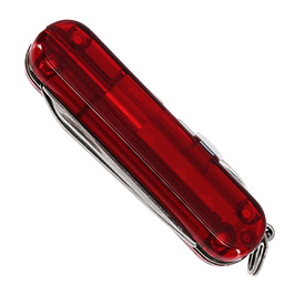 Victorinox Taschenmesser Signature Lite rot transparent inkl. Kugelschreiber, LED Lampe Bild 5