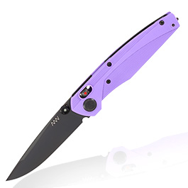 ANV Knives Einhandmesser A100 MagnaCut Stahl Blueberry & Cream inkl. Gürtelclip