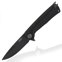 ANV Knives Einhandmesser Z100 G10 Sleipner Stahl schwarz inkl. Grtelclip