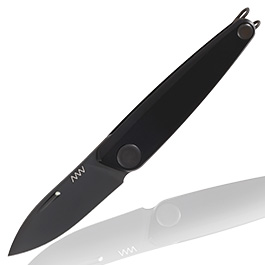 ANV Knives Taschenmesser Z050 Sleipner Stahl schwarz inkl. Grtelclip