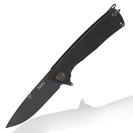 ANV Knives Einhandmesser Z100 Sleipner Stahl schwarz inkl. Grtelclip