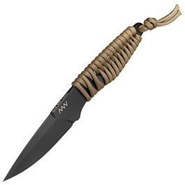 ANV Knives Neck Knife P100 Sleipner Stahl Cerakote schwarz/coyote inkl. Kydex Scheide Bild 8