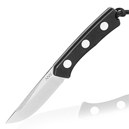 ANV Knives Outdoormesser P200 Sleipner Stahl stonewash inkl. Lederscheide