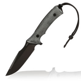 ANV Knives Outdoormesser M311 Spelter Elmax Stahl Micarta schwarz inkl. Kydexscheide