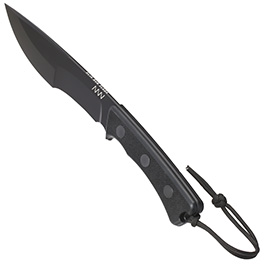 ANV Knives Outdoormesser P500 Sleipner Stahl Cerakote schwarz inkl. Lederscheide Bild 6