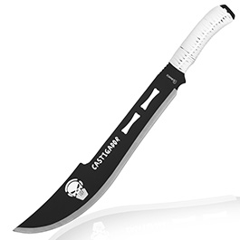 Machete White Skull schwarz/wei inkl. Nylonscheide