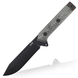 ANV Knives Outdoormesser M73 Kontos Sleipner Stahl Cerakote schwarz inkl. Kydexscheide