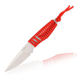 ANV Knives Neck Knife P100 Sleipner Stahl rot/stonewash inkl. Kydex Scheide