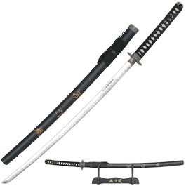 Tole 10 Imperial Katana Black Samurai II schwarz inkl. Scheide und Stnder