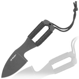 Haller Neck Knife schwarz inkl. Kydexscheide und Kugelkette