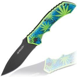 Haller Taschenmesser Glowing I 3D-Motiv Glow in the Dark inkl. Grtelclip