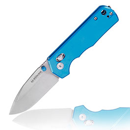 Magnum Einhandmesser Rockstub Blue Elox blau stonewash inkl. Grtelclip