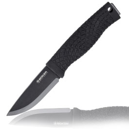 Bker Outdoormesser Naturenshne MK.I CPM-3V Stahl schwarz inkl. Kydexscheide mit Ulticlip