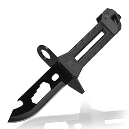 Black Bunker BM8 Bajonett Messer schwarz f. BB BM8 Survival Luftgewehr