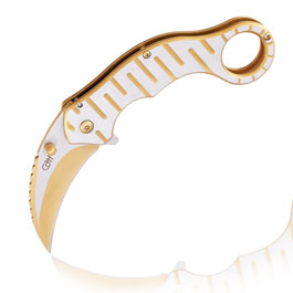 CJH Karambit silber/gold inkl. Grtelclip