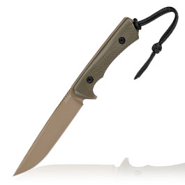 ANV Knives Outdoormesser P300 Sleipner Stahl Cerakote oliv/coyote inkl. Kydexscheide