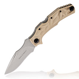 Pohl Force Taschenmesser Bravo One Classic FDE inkl. Grtelclip und Nylonholster