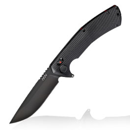 ANV Knives Einhandmesser A400 BB Sleipner Stahl schwarz inkl. Grtelclip