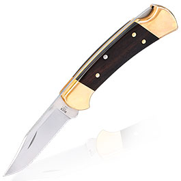 Buck Taschenmesser 112 Ranger Ebenholzgriff inkl. Lederholster