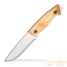 Helle Outdoormesser Utvaer braun/silber inkl. Lederscheide