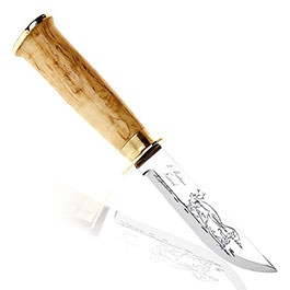 Marttiini Outdoormesser 235 braun/silber inkl. Lederscheide