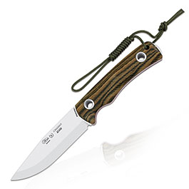 Nieto Outdoormesser Chaman Scandi Cocobolo inkl. Lederscheide