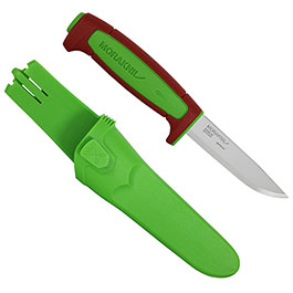 Morakniv Grtelmesser Basic 511 rot/grn inkl. Kunststoffscheide