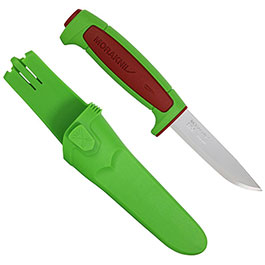 Morakniv Grtelmesser Basic 546 grn/rot inkl. Kunststoffscheide