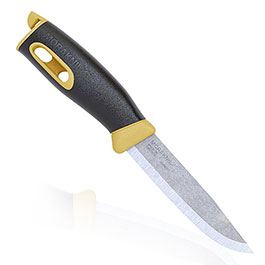 Morakniv Grtelmesser Companion Spark gelb inkl. Kunststoffscheide & Feuerstahl